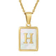 Alphabet Stainless Steel Necklace N3869