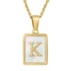 Alphabet Stainless Steel Necklace N3869