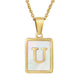 Alphabet Stainless Steel Necklace N3869