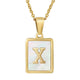 Alphabet Stainless Steel Necklace N3869