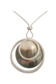 Mother Of Pearl Circle Necklace N4124