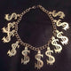 Dollar Acrylic Chain Necklace N4169