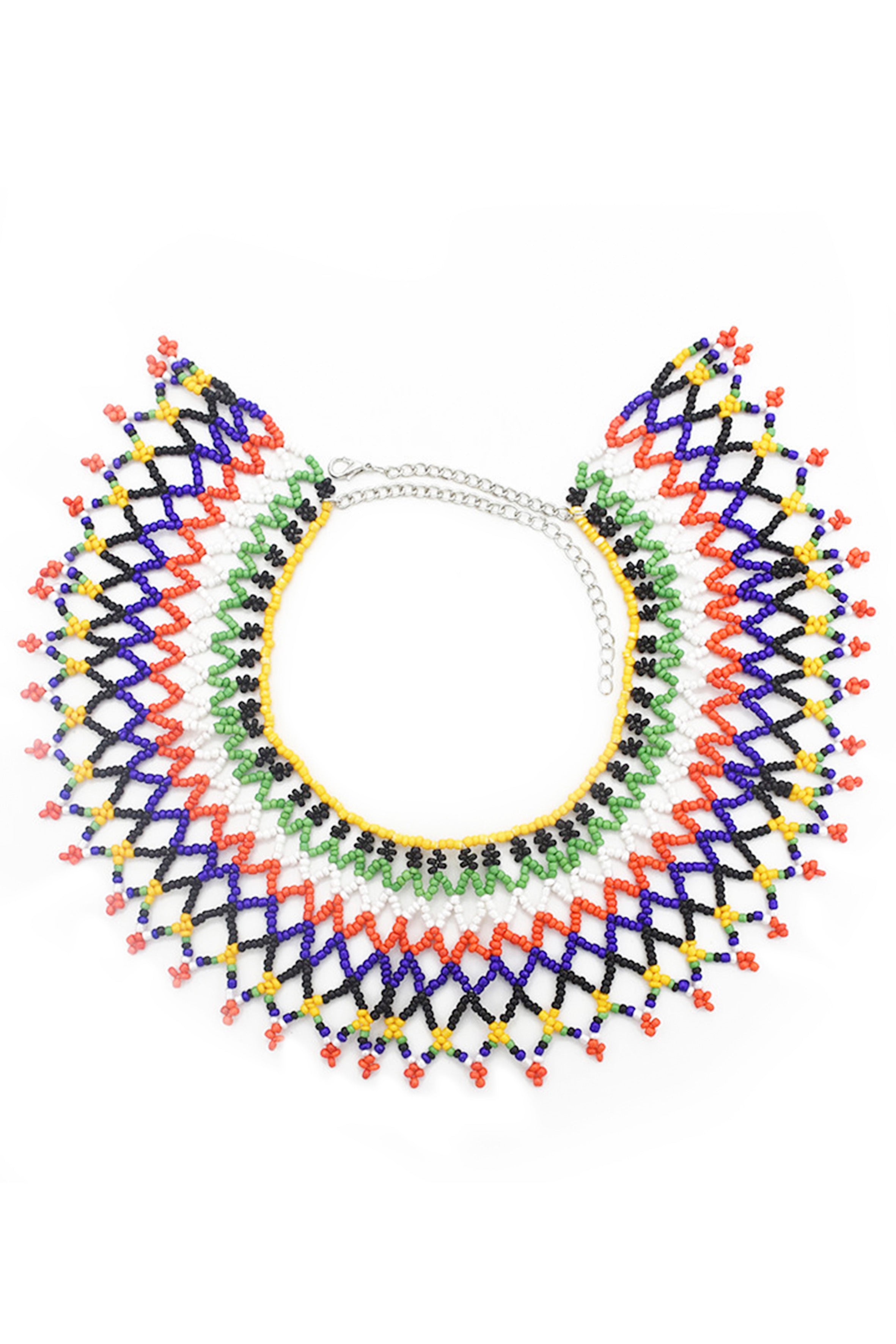 Seed Bead Braided Tassel Body Chain N4231