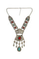 Turquoise Tassel Alloy Necklace N4250