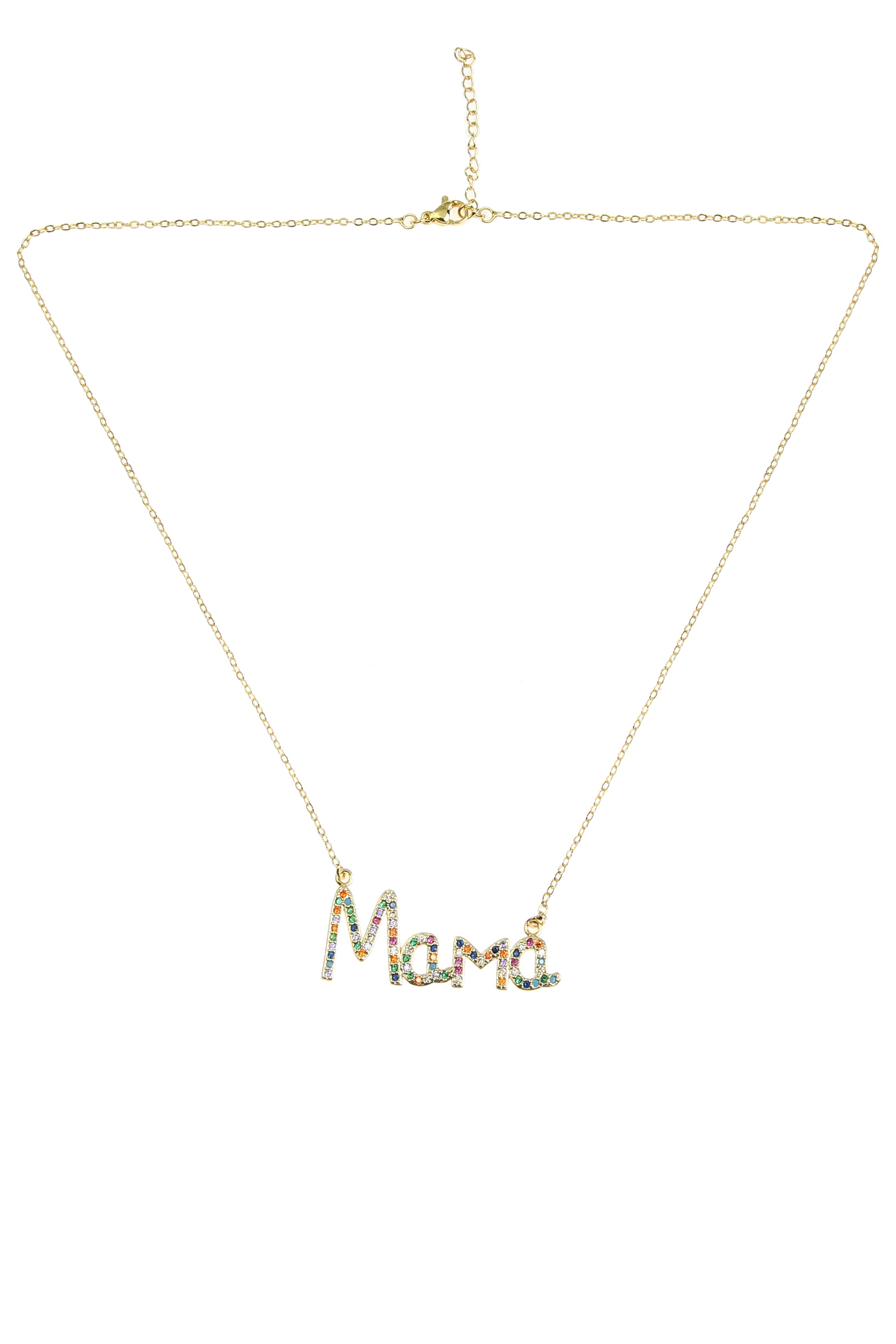 Collar de cadena de circonitas Mama N4302