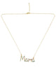Mama Zircon Chain Necklace N4302