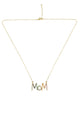 Mama Zircon Chain Necklace N4303