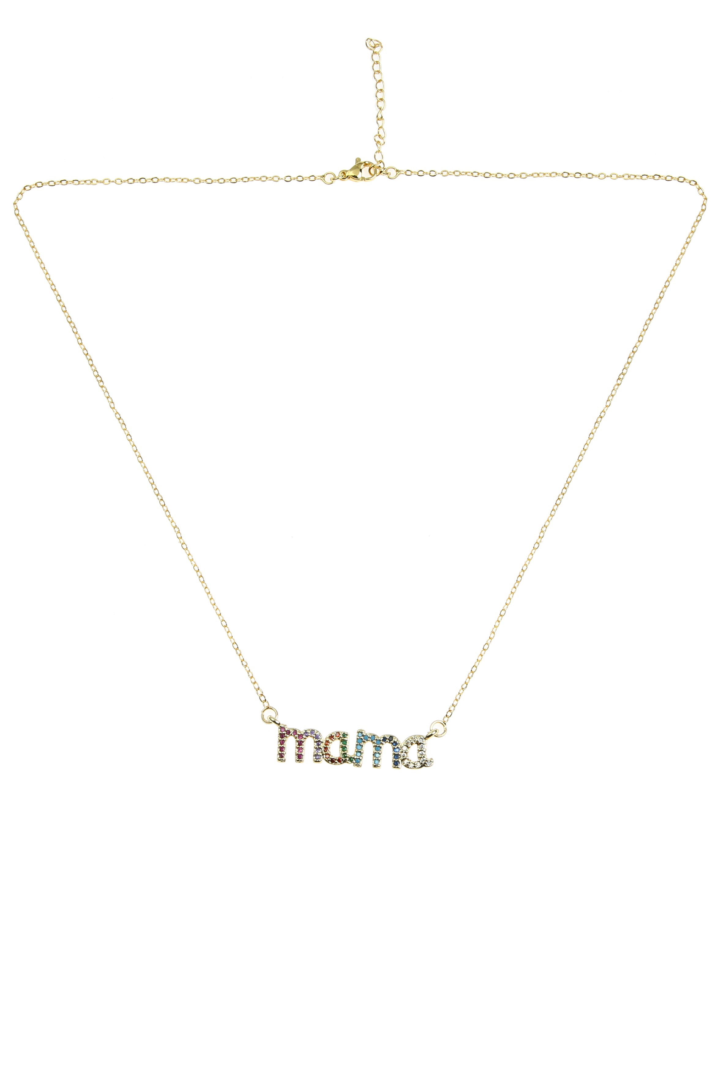 Collar de cadena de circonitas Mama N4305
