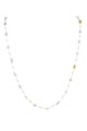 Natural Stone Pearl Chain Necklace N4377-78CM-Morganite