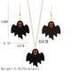 Ghost Pendant Necklace Earrings Set N4420