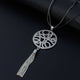Disc Tassel Pendant Necklace N4490