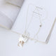 Fower Lady Alloy Pendant Necklace N4551