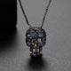 Skull Cubic Zirconia Pendant Necklace N4663