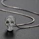 Skull Cubic Zirconia Pendant Necklace N4663