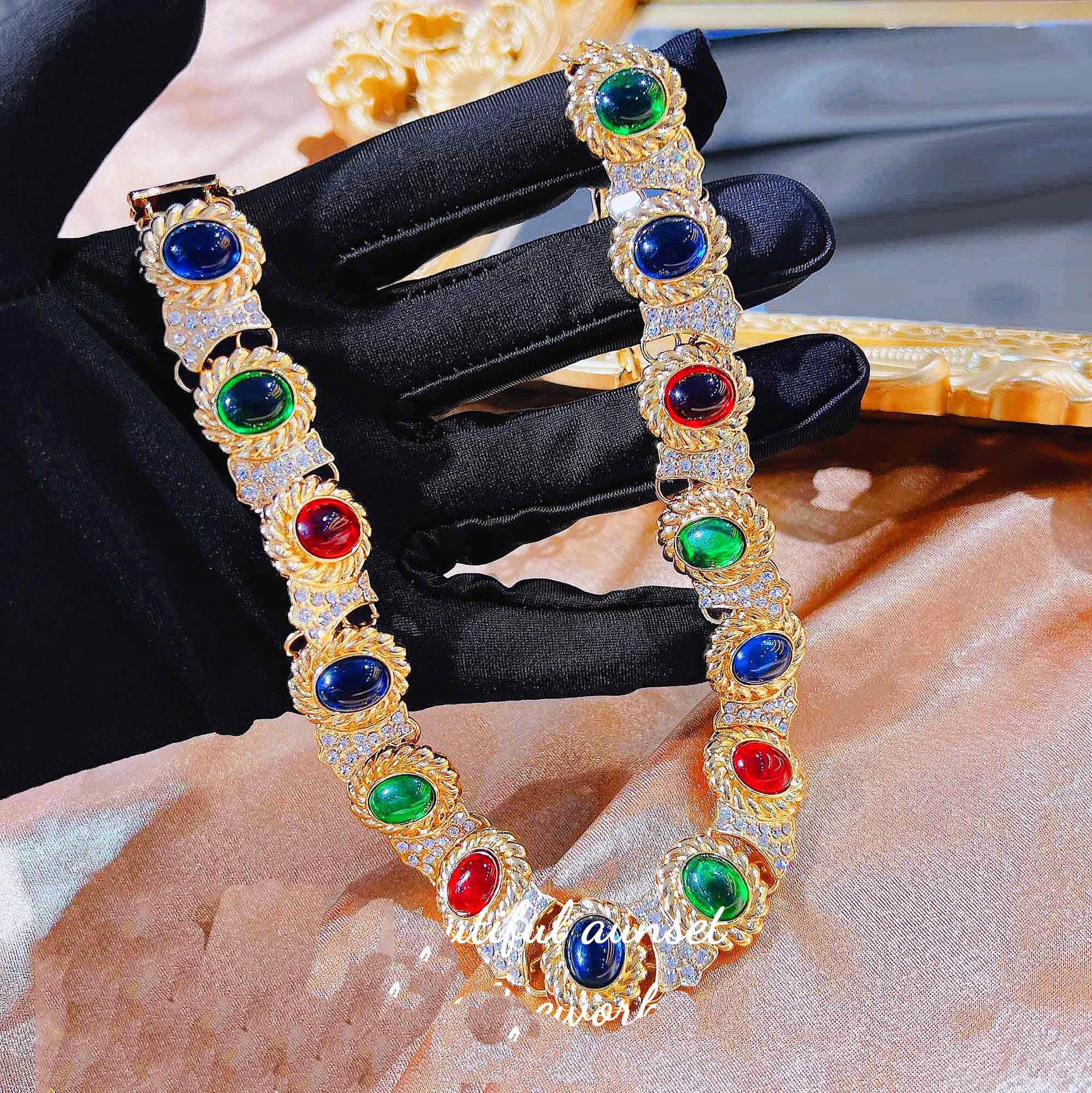 Collar de circonita cúbica de lujo N4722