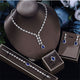 Cubic Zirconia Necklace Bracelet Earrings  Rings N4791-SET