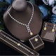 Cubic Zirconia Necklace Bracelet Earrings  Rings N4791-SET