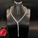Cubic Zirconia Necklace Bracelet Earrings  Rings N4792-SET