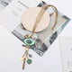 Geometry Tassel Leather Necklace N4841