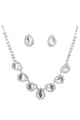 Teardrop Rhinestone Necklace Set N4850