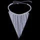 Tassel Rhinestone Necklace N4927
