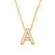 Alphabet Cubic Zirconia Necklace N4945