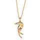 Parrot Cubic Zirconia Chain Necklace N4955