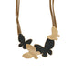 Four Butterfly Pu Leather Necklace N5054