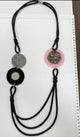 Geometry Multilayer Pu Leather Necklace N5092