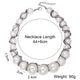 Rhinestone Pearl Bead Necklace N5111