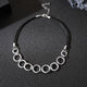 Geometry Circle Leather Necklace N5137