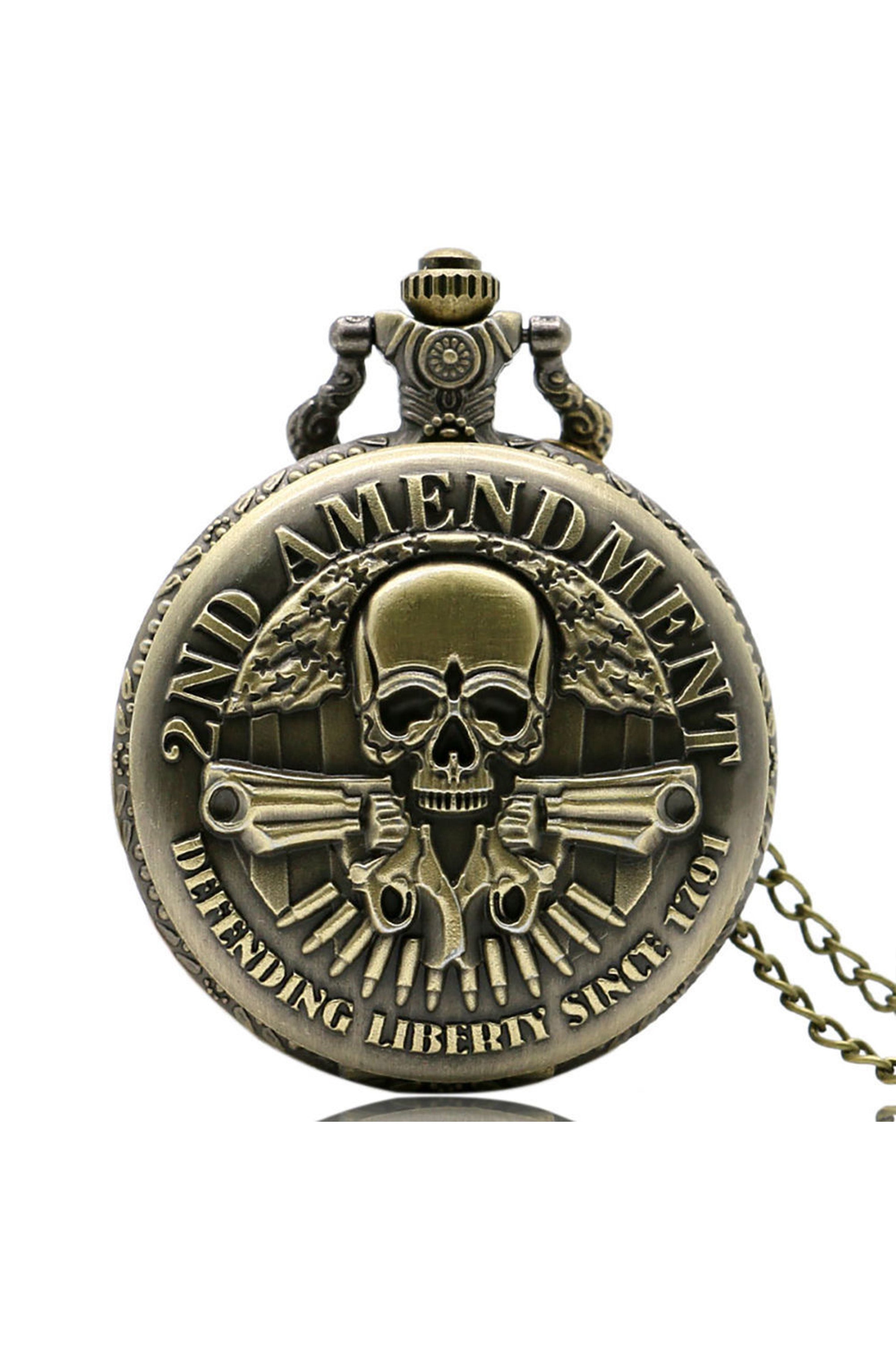 Skull pocket watch clearance