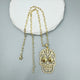 Skull Pendant Cubic Zirconia Chains Necklace N5194