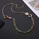 Geometry Oval Alloy Link Necklace N5403