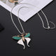 Butterfly Alloy Pendant Necklace N5472