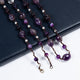 Handmade Braided Amethyst Pearl Necklace N5500