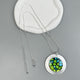 Circle Pendant Alloy Long Necklace N5530