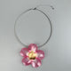 Flower Pendant Simple Choker Necklace N5532