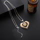 Double Heart Pendant Alloy Necklace N5557