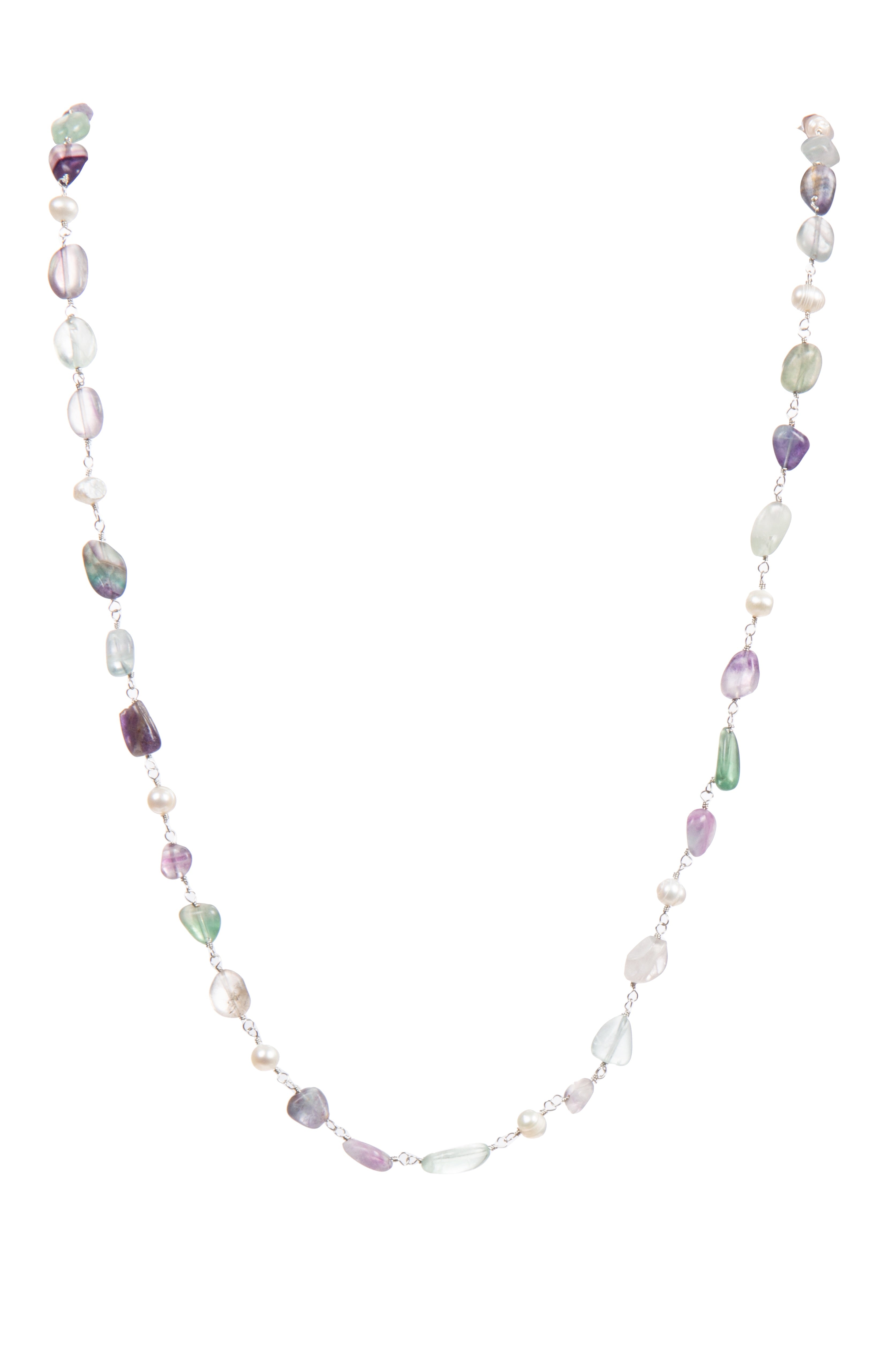 Fluorite Crystal Necklace N5568