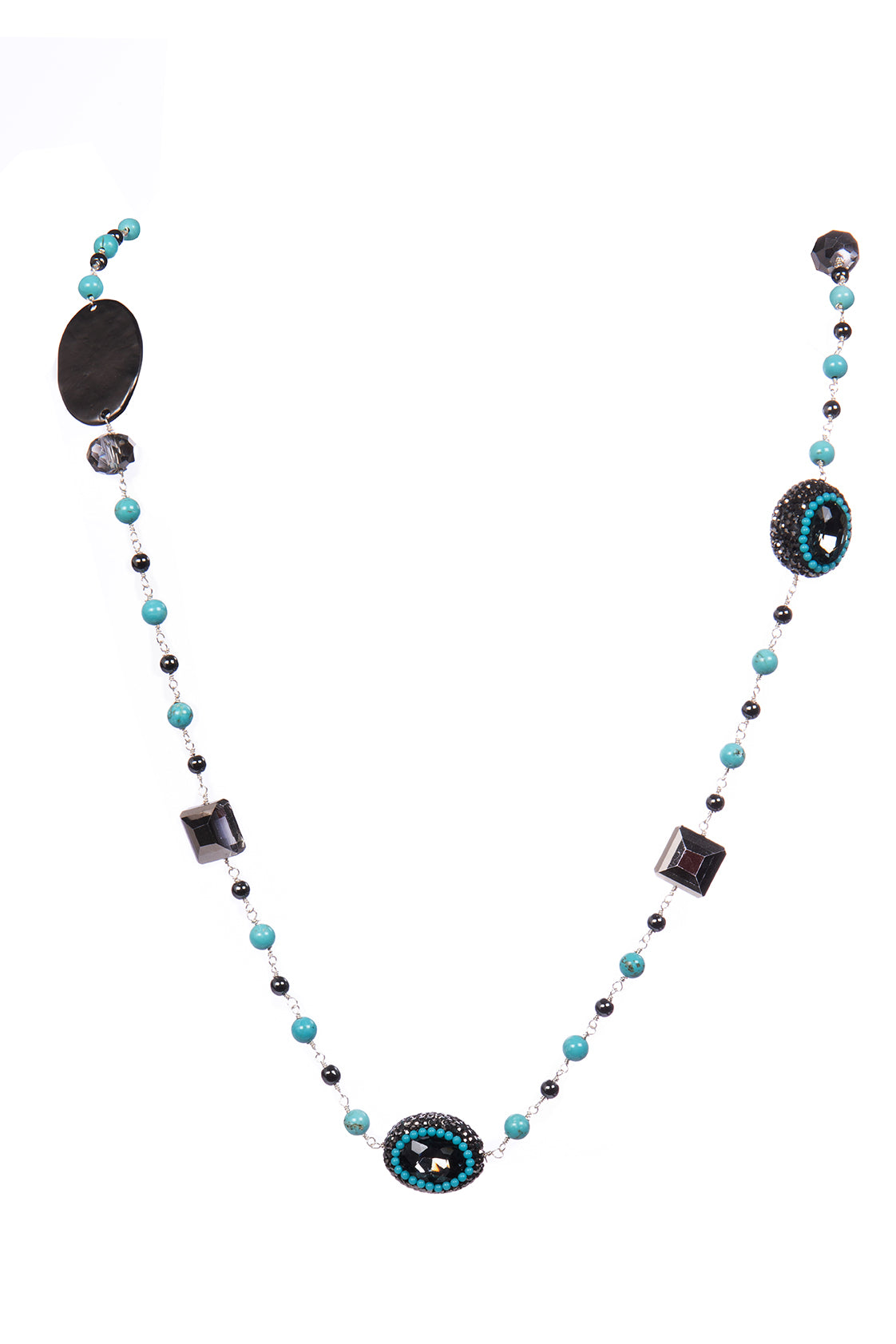 Cracked Turquoise Necklace N5586