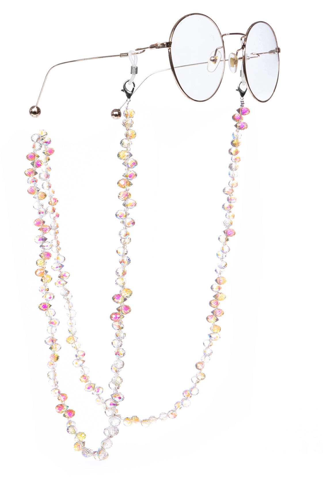 Crystal Beaded Crossbody Lanyard PC5616 - Green Red