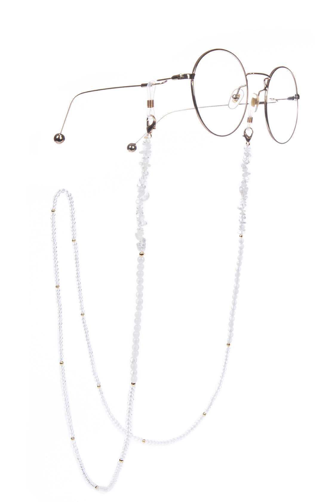 Handmade Clear Quartz Glasses Holder EC5638 - Clear Quartz