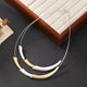 Double U-Shaped Metal Necklace N5687