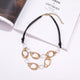 Teardrop Pendant Metal Necklace N5695