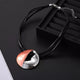 Round Pendant Leather Necklace N5728