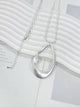 Irregular Shape Metal Necklace N5754