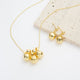 18K Gold Plated Bell Pendant Necklace N5851-SET