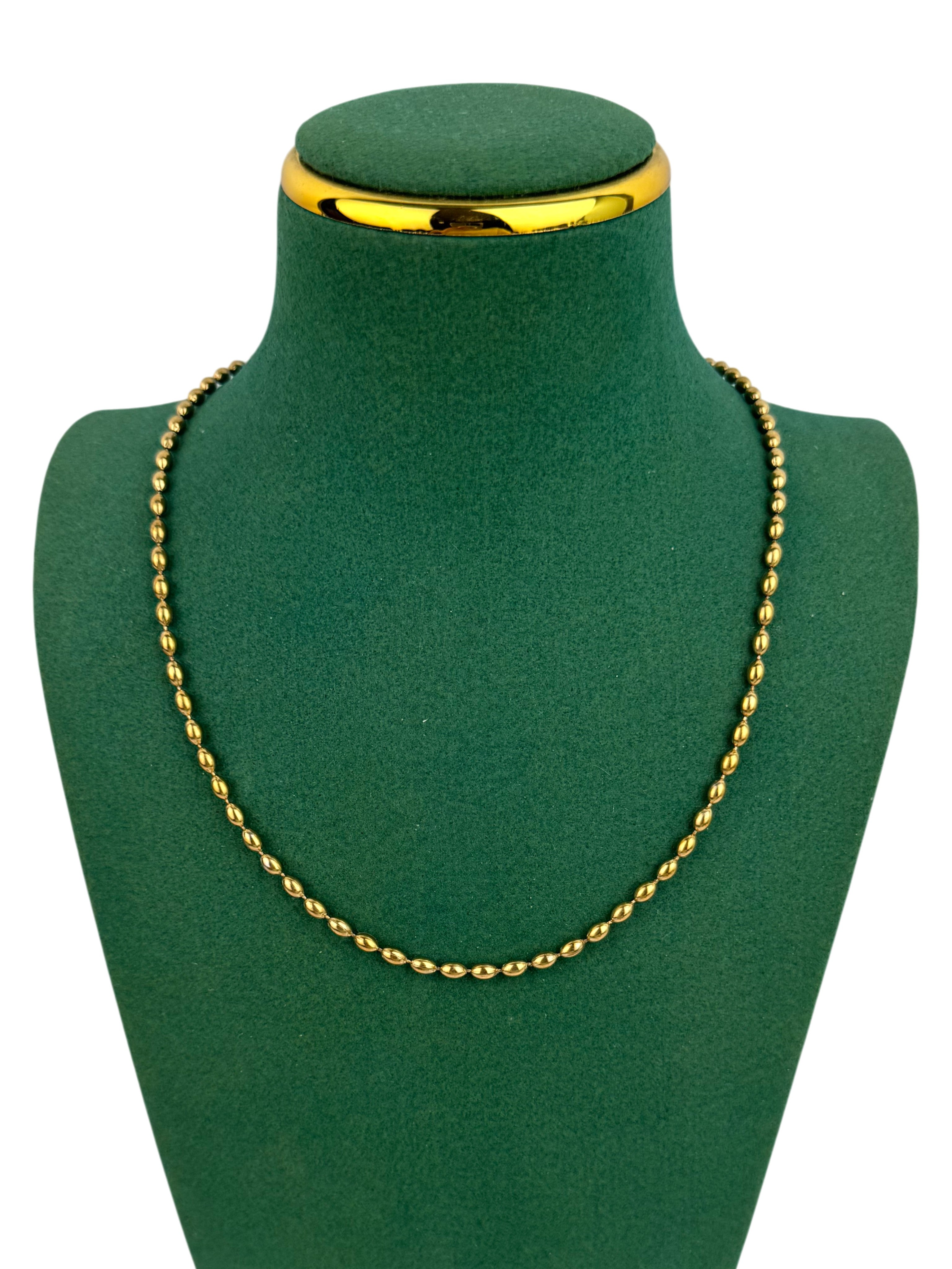 Round Beads Stainless Steel Necklace N5879