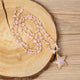 Star Pendant Rose Quartz Necklace N5956